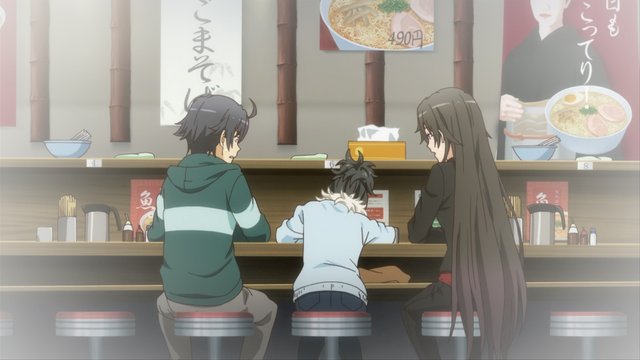 A scene in a ramen shop